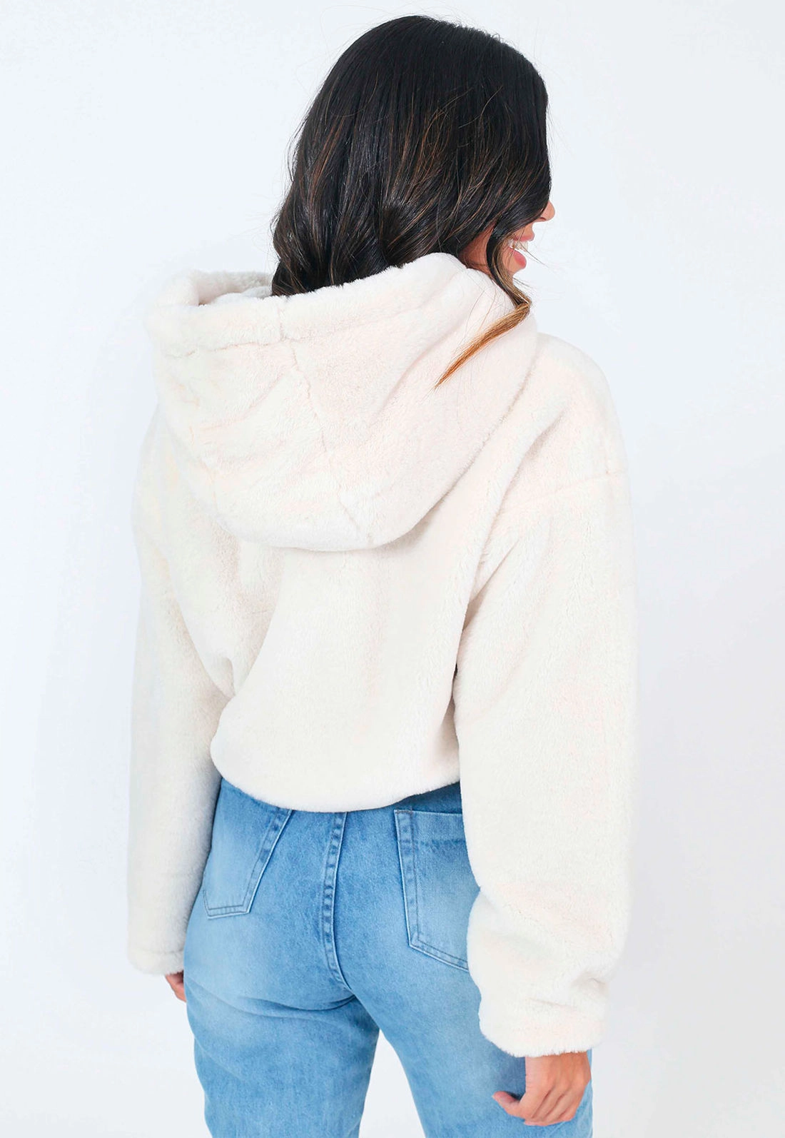 Blusa Cropped Pelo Zíper