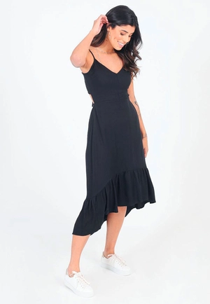 Vestido Midi Amarração Costas