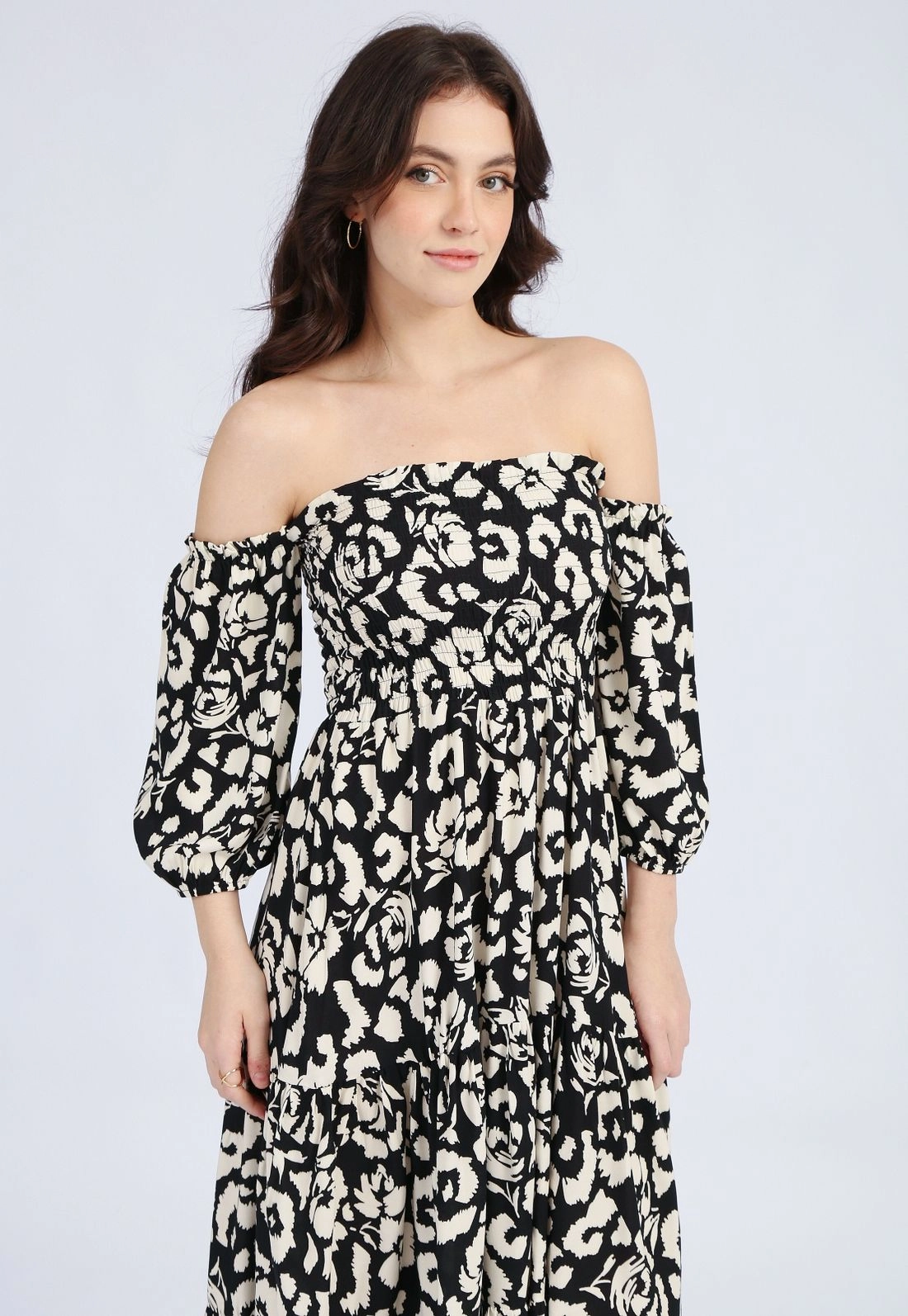 Vestido Viscose 3/4 Estampado