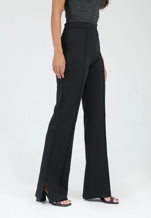 Calça Ponto Roma Wide Leg