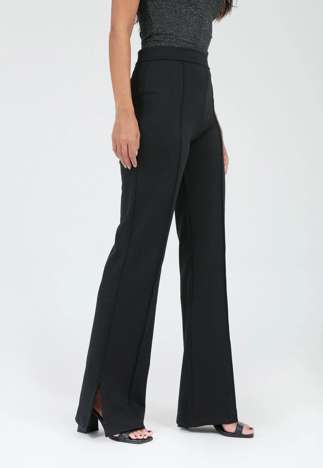 Calça Ponto Roma Wide Leg