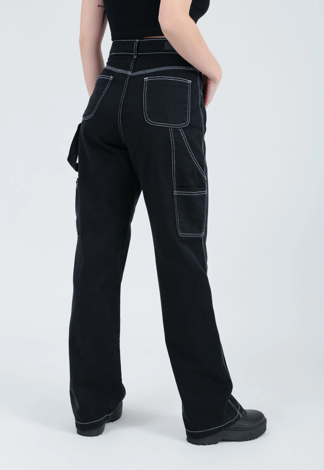 Calça Jeans Black Reta Pesponto