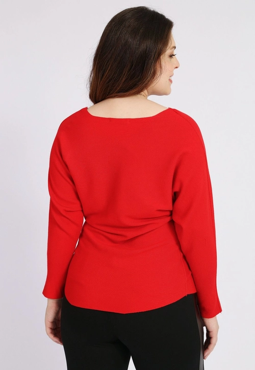 Blusa Tricô Manga Longa Morcego