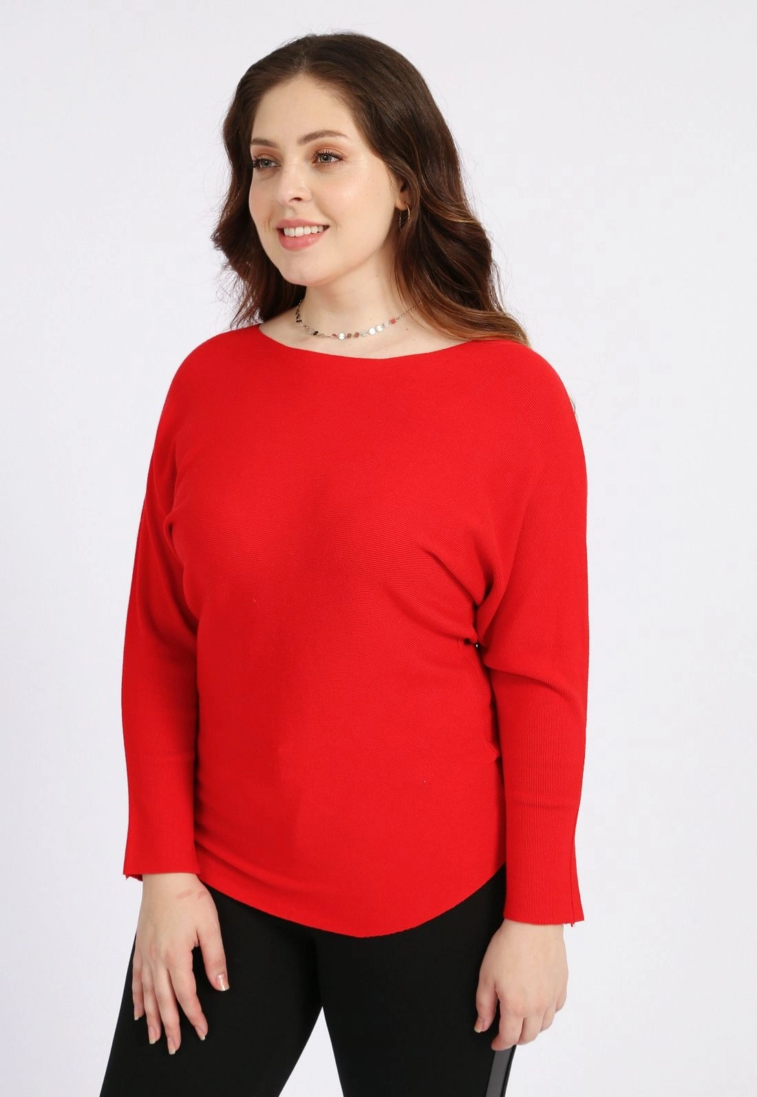 Blusa Tricô Manga Longa Morcego