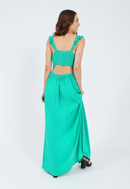Vestido Viscose Texturizado Alça