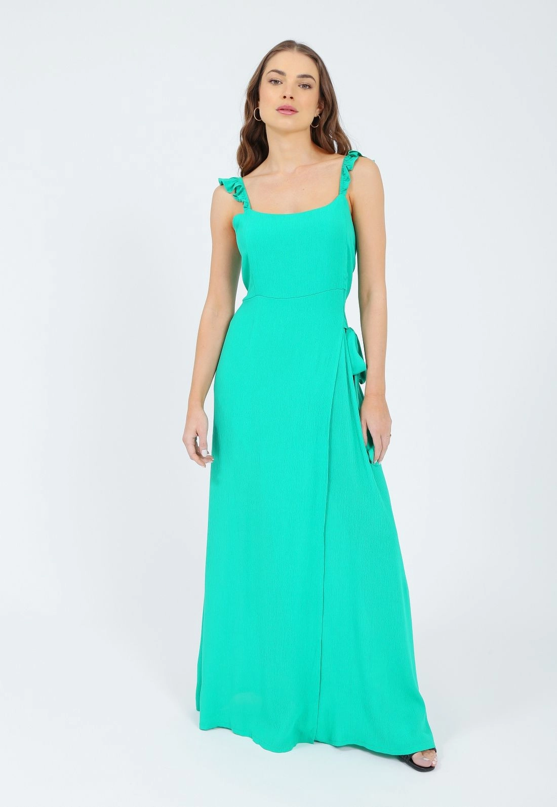 Vestido Viscose Texturizado Alça