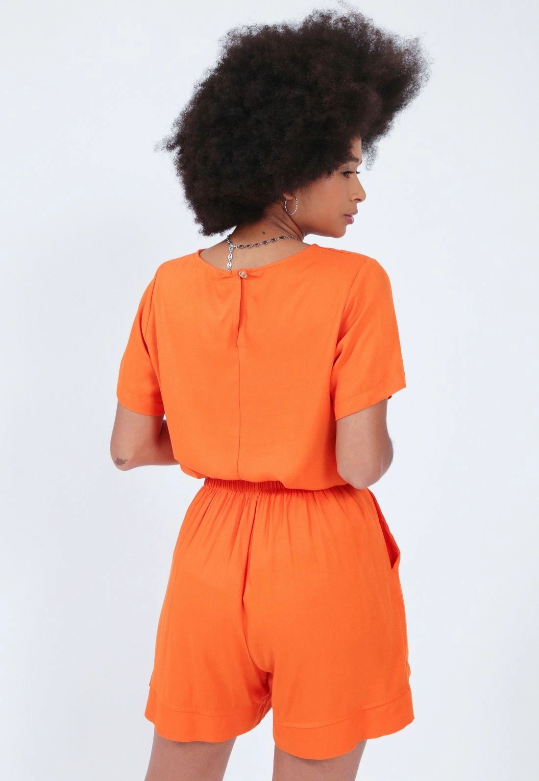 Shorts Viscose Twill Bolso Prega