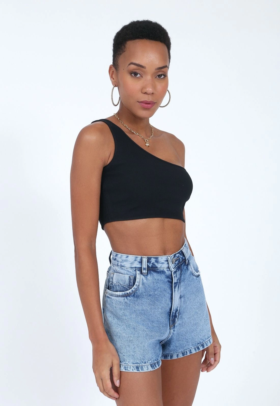 Cropped Ribana Ombro Só