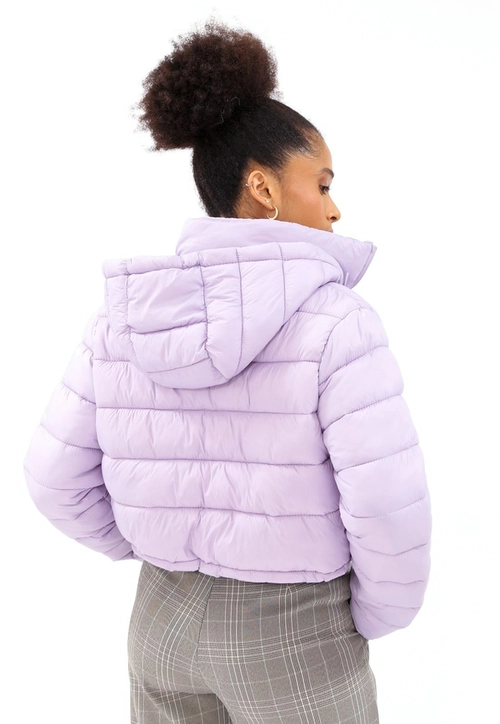 Jaqueta Nylon Matelasse Capuz