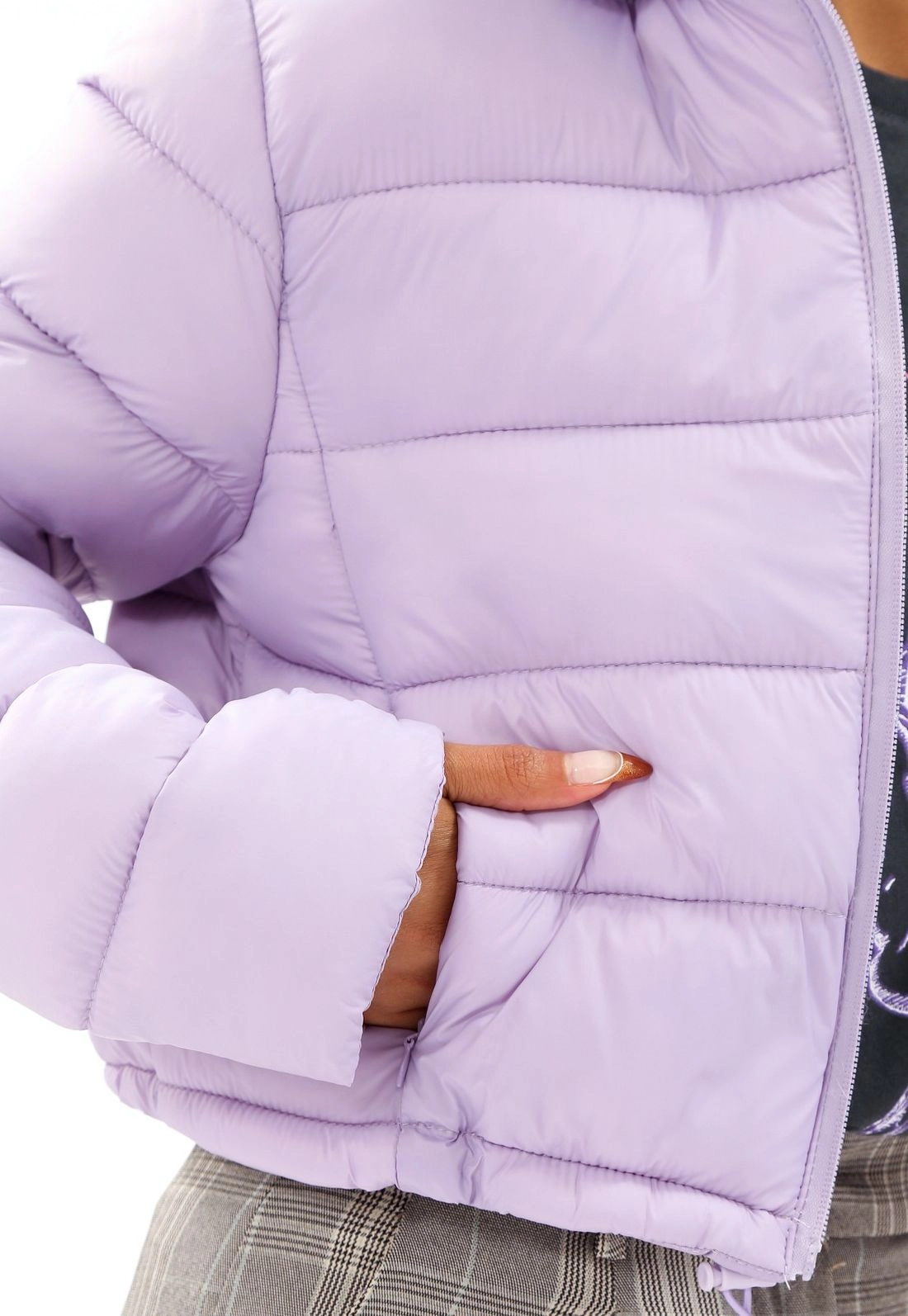 Jaqueta Nylon Matelasse Capuz
