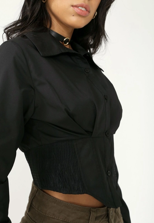 Camisa Tricoline Corset