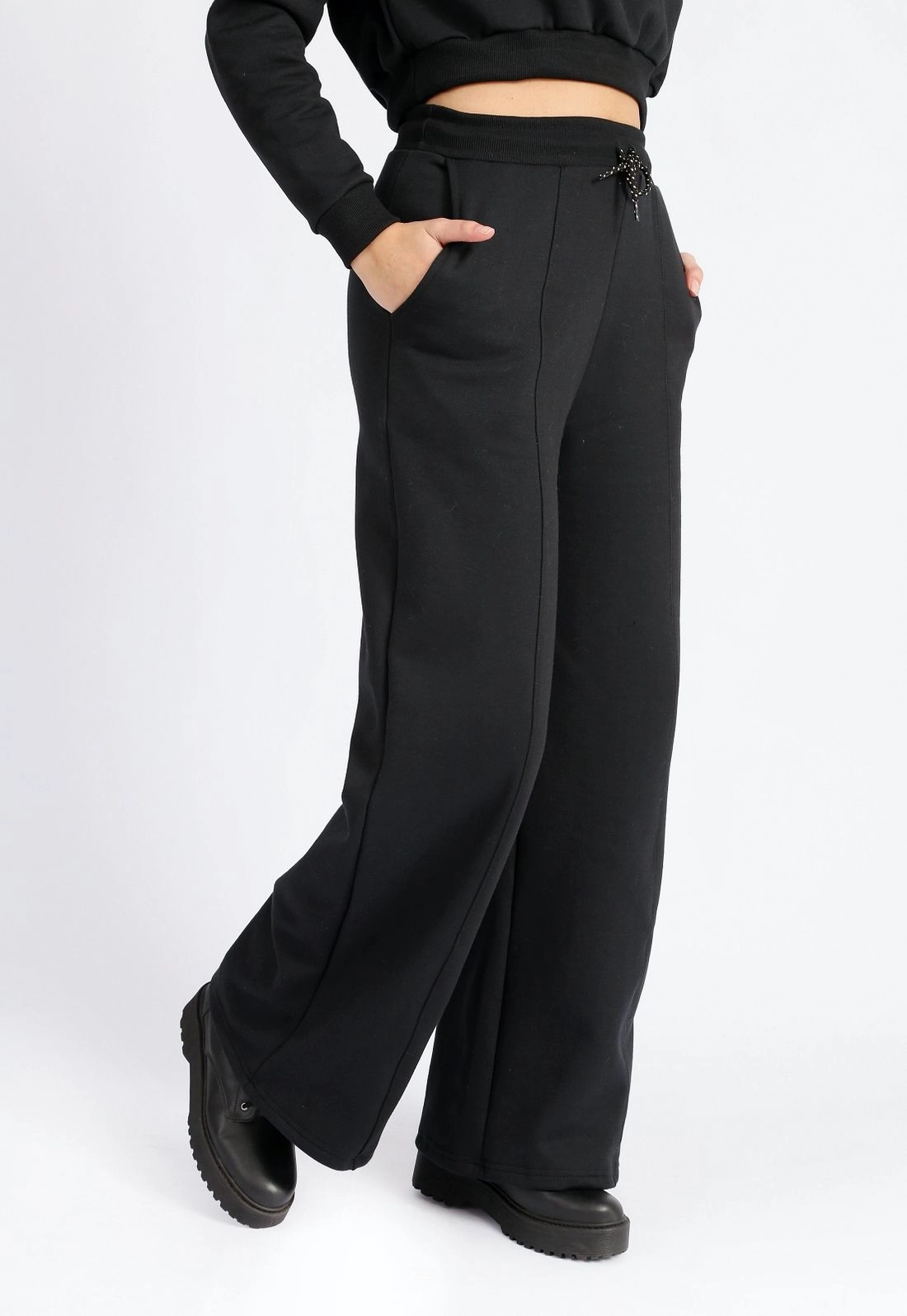Calça Moletom Wide Leg