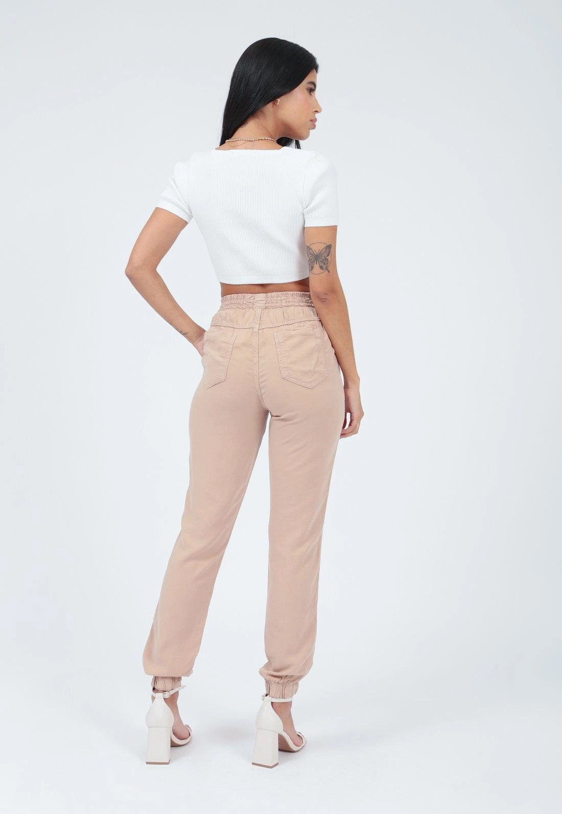 Calça Lyocel Jogger Bolso