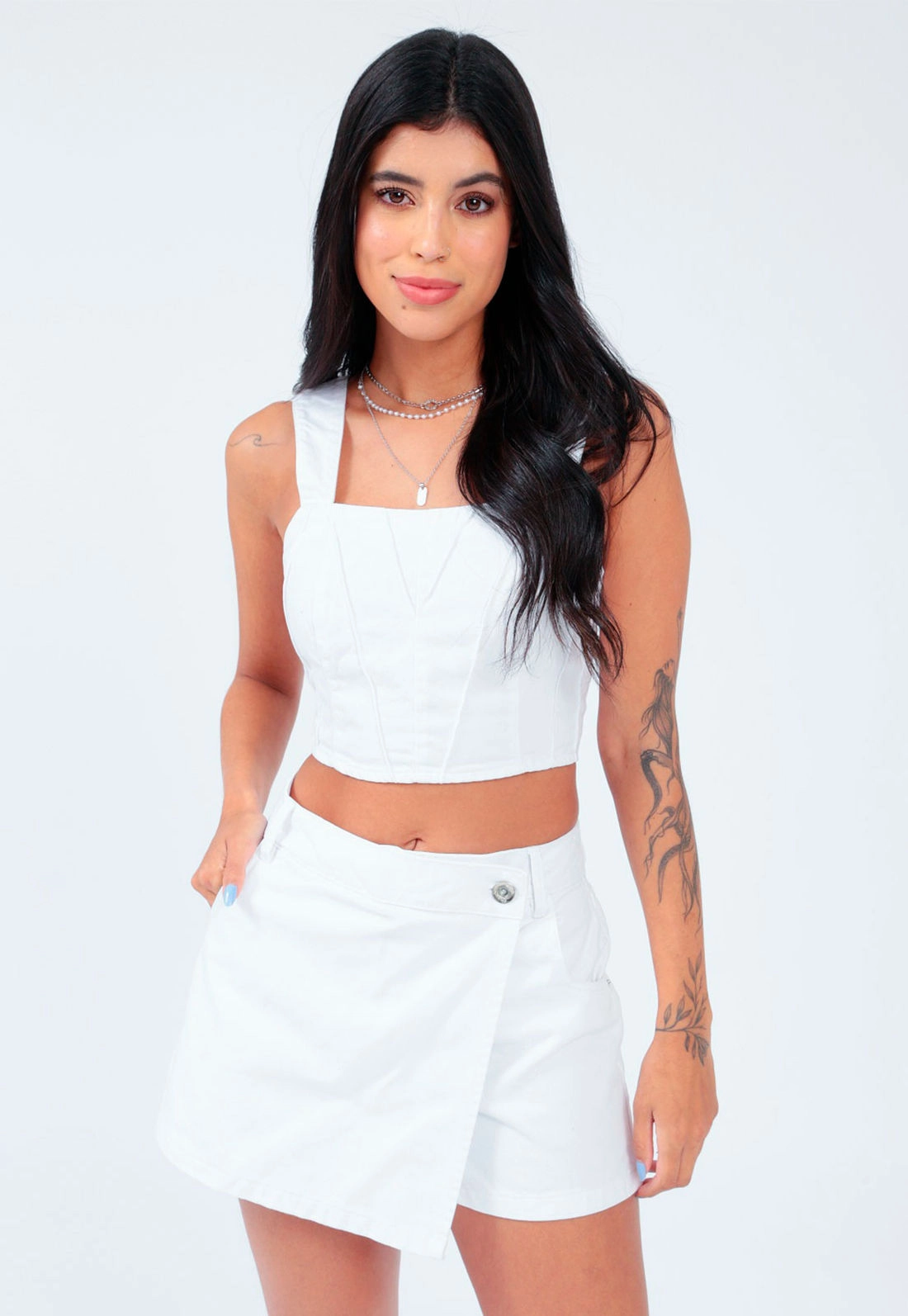 Shorts Saia Sarja Tinturado