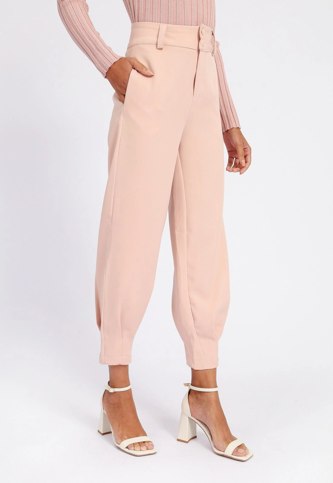 Calça Crepe Jogger Prega