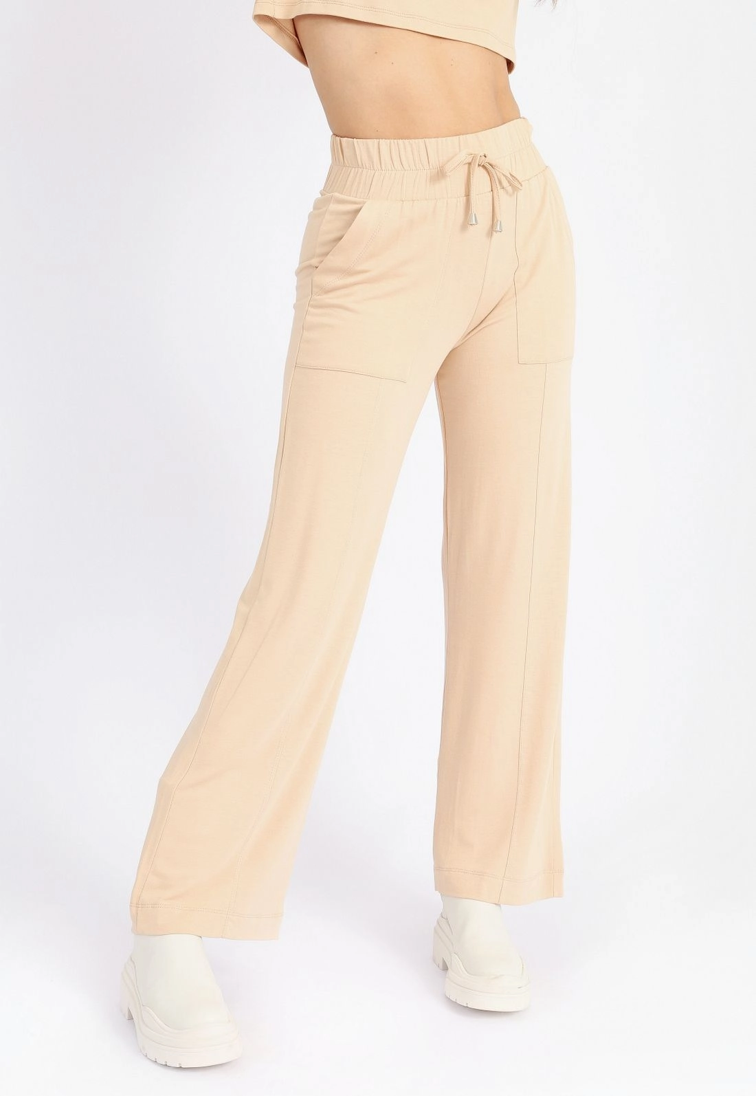 Calça Wide Leg Moletinho