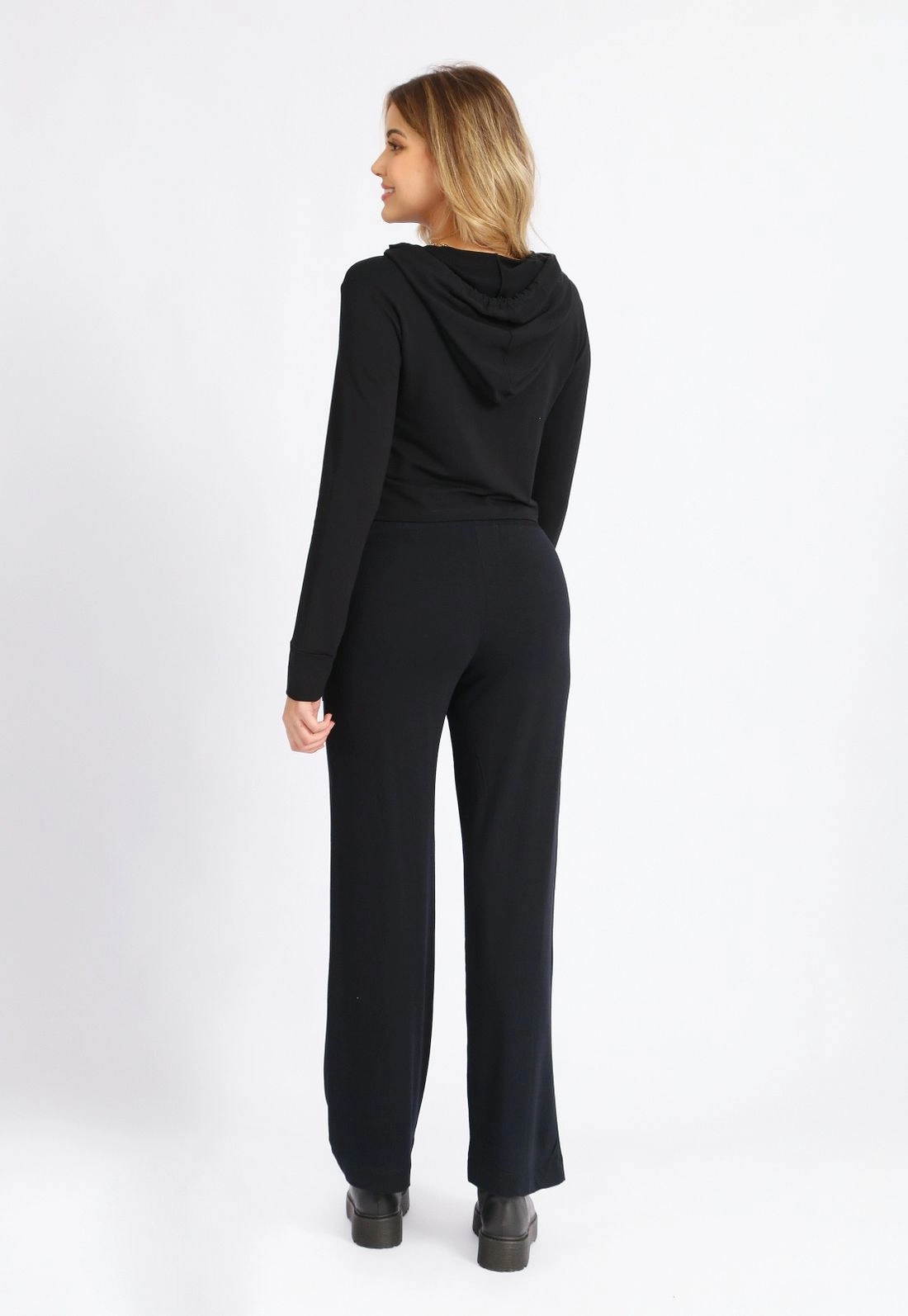 Calça Wide Leg Moletinho
