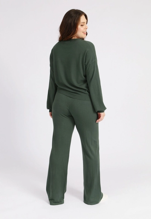 Calça Tricô Pantalona g