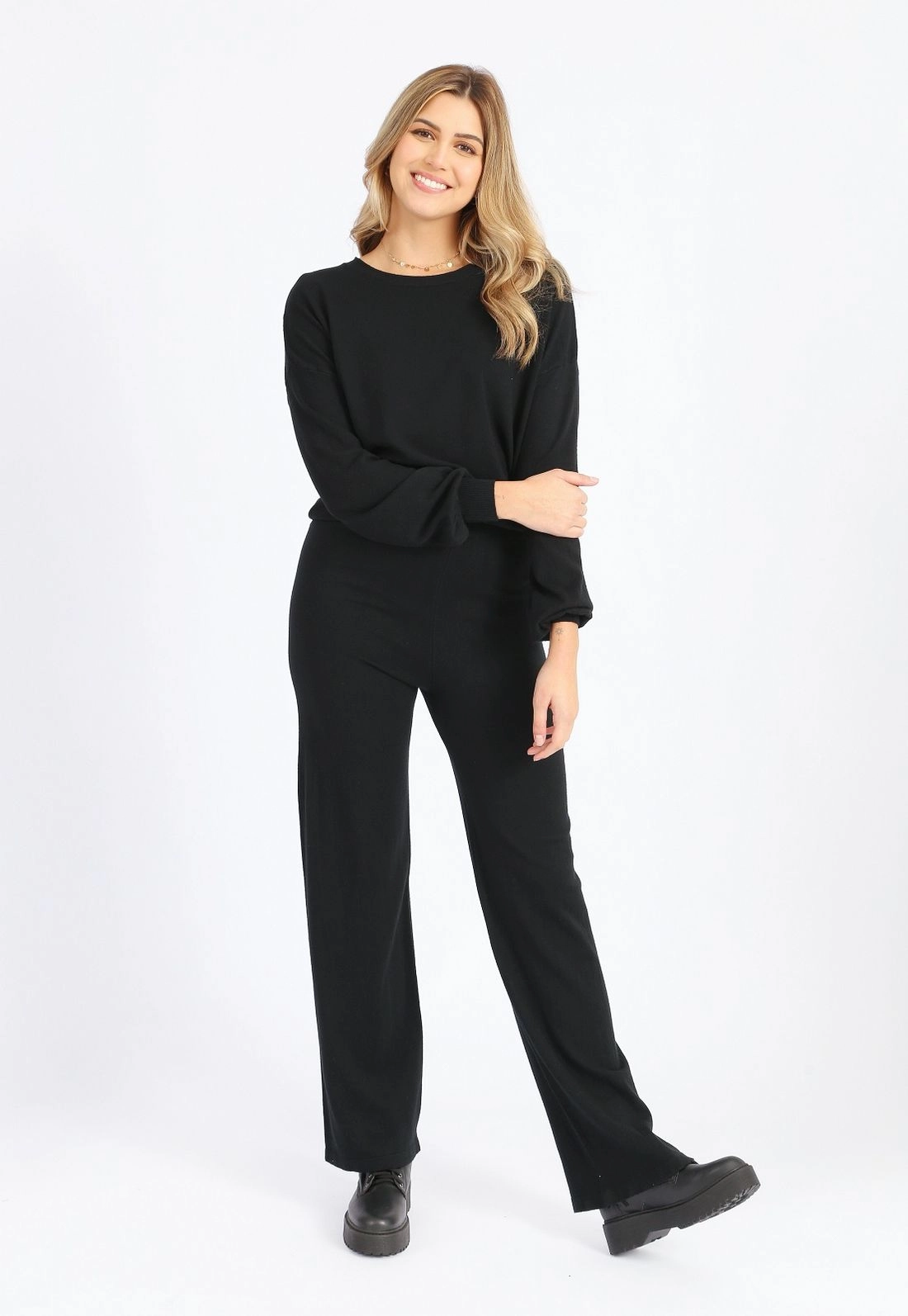 Calça Tricô Pantalona g