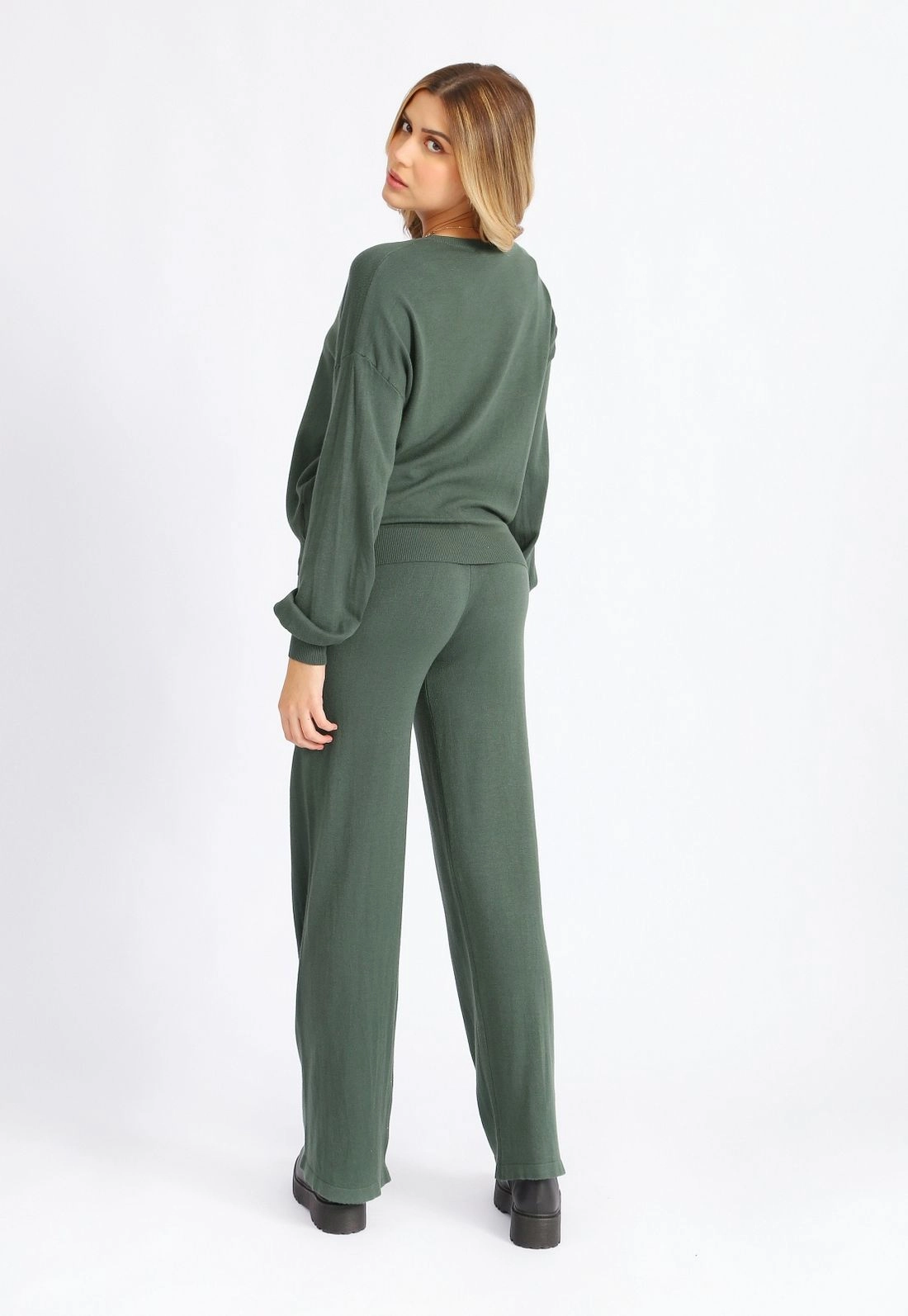 Calça Tricô Pantalona g