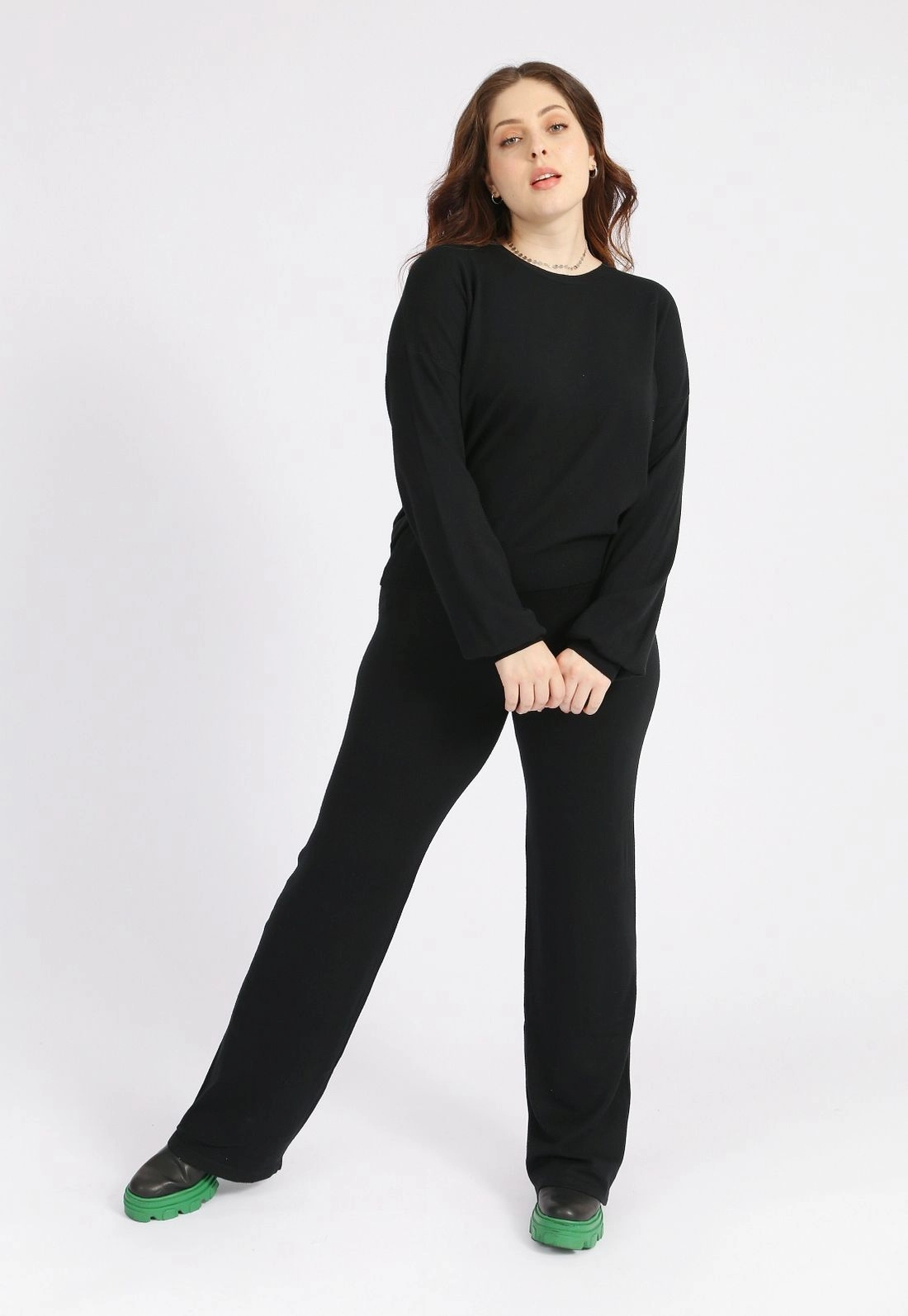 Calça Tricô Pantalona g