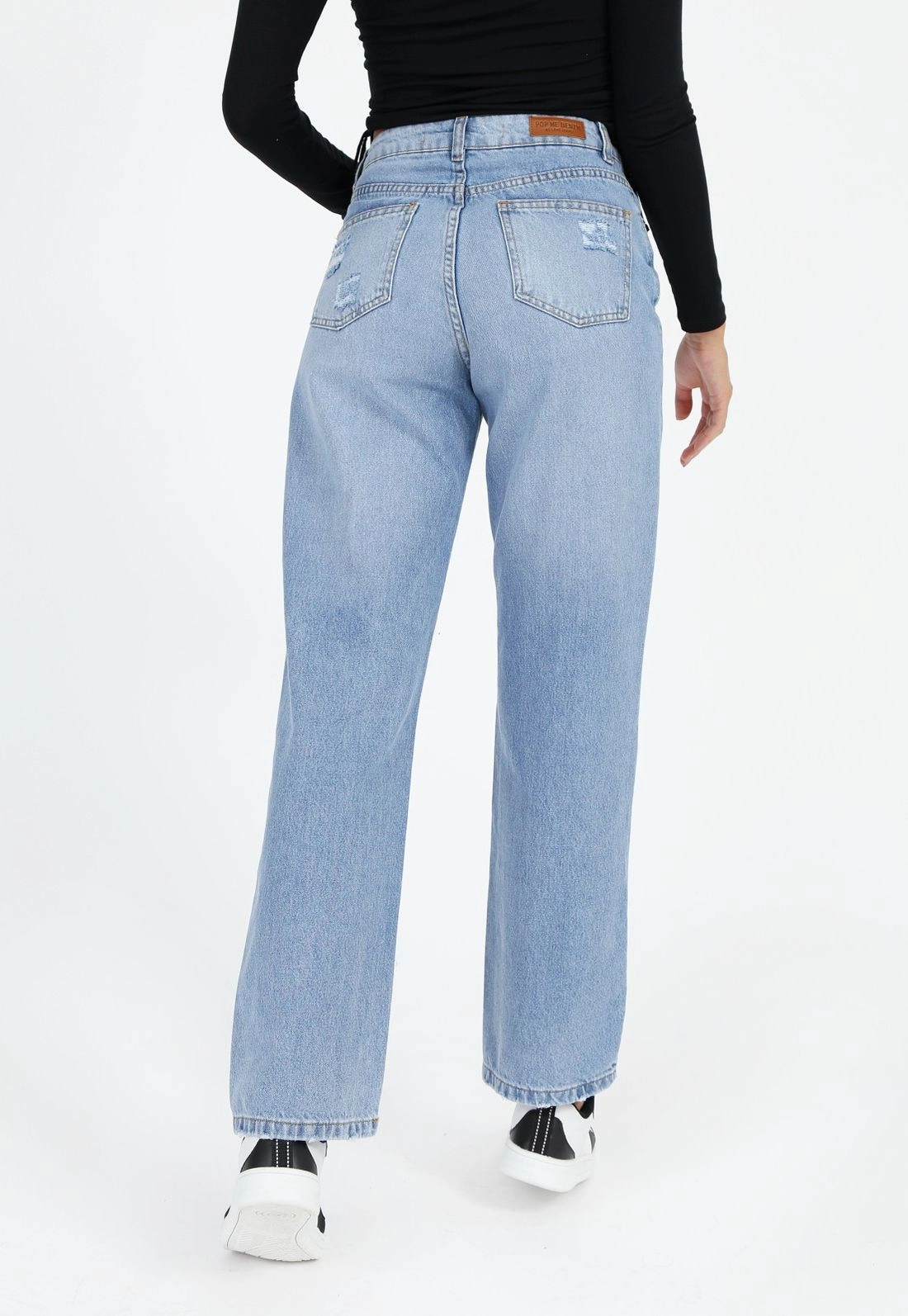 Calça Jeans Mom Destroyed