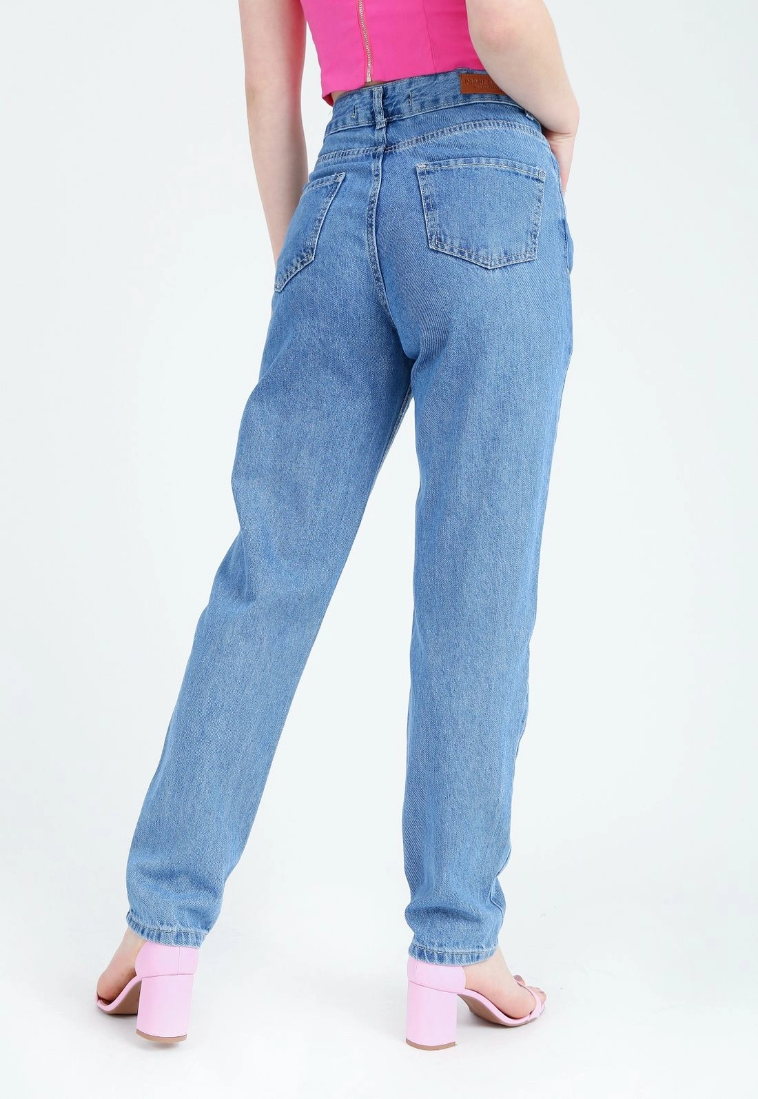 Calça Jeans Mom Azul