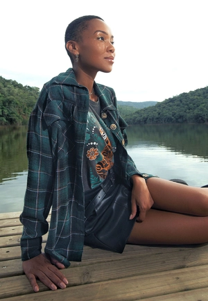 Camisa Alongada Flanela Xadrez P