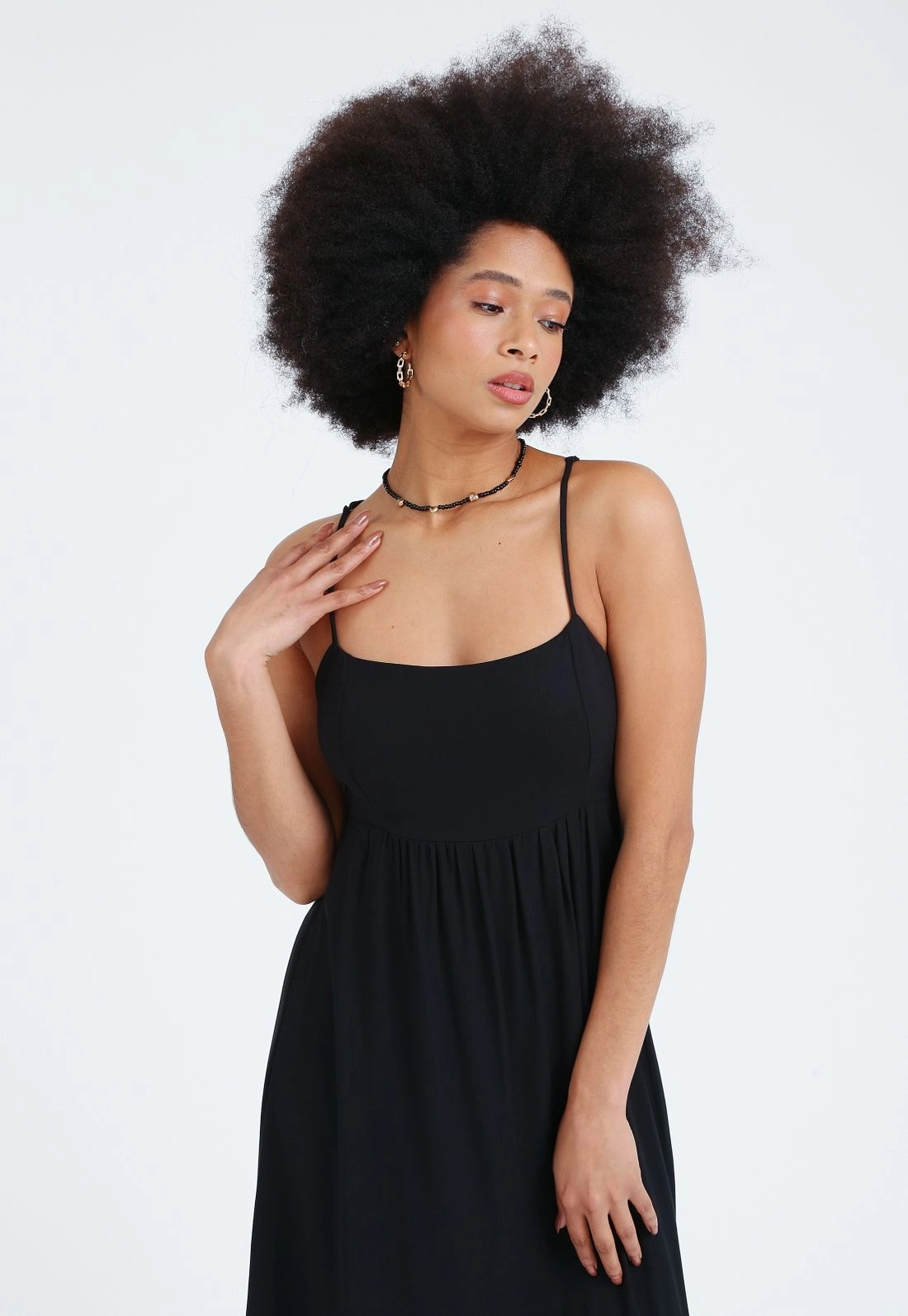 Vestido Viscose Twill Longo Maria