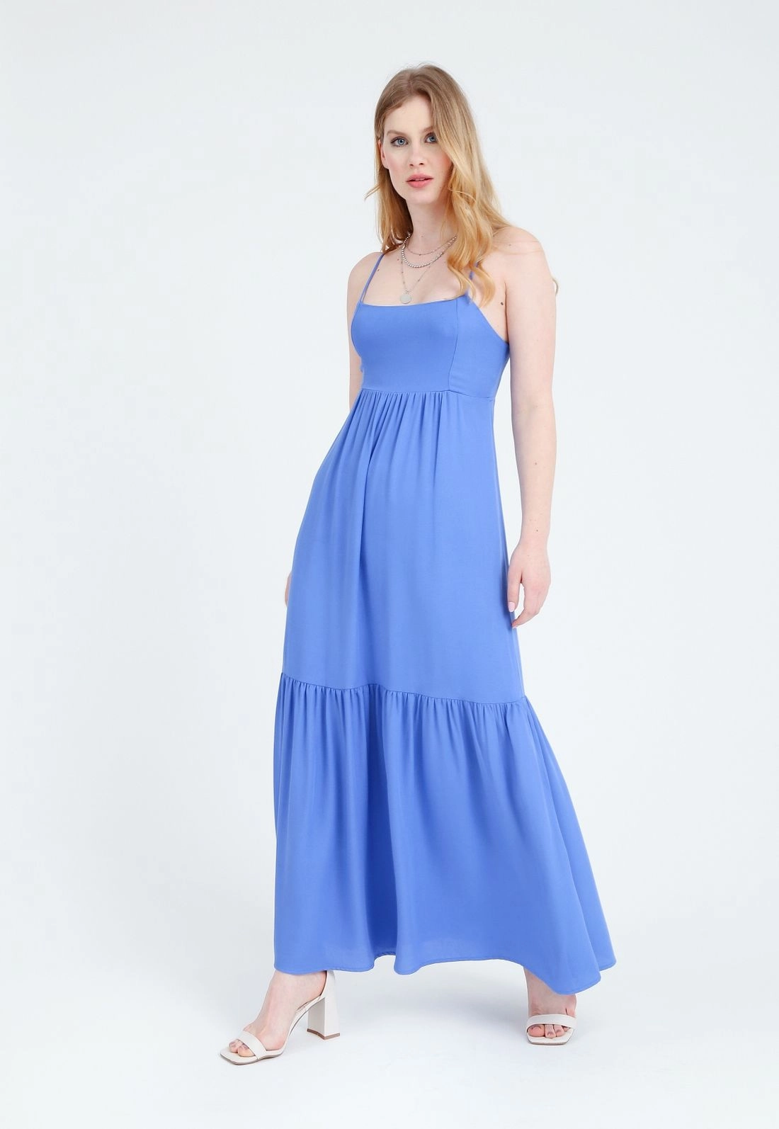 Vestido Viscose Twill Longo Maria