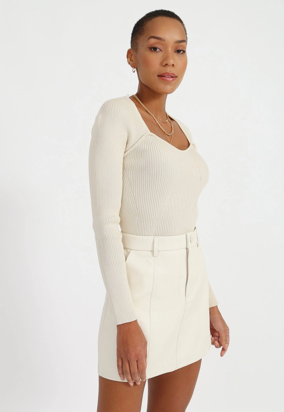 Blusa Tricô Decote Princesa g