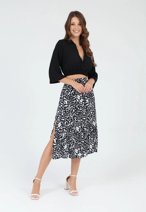Saia Viscose Midi Estampada
