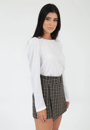 Blusa Viscolinho Manga Longa Bufante
