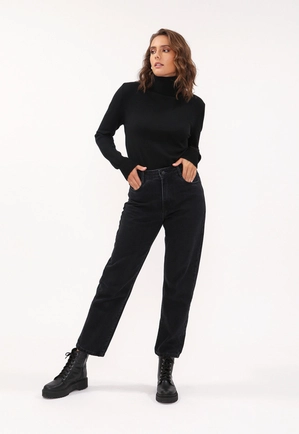 Calça Jeans Mom Black