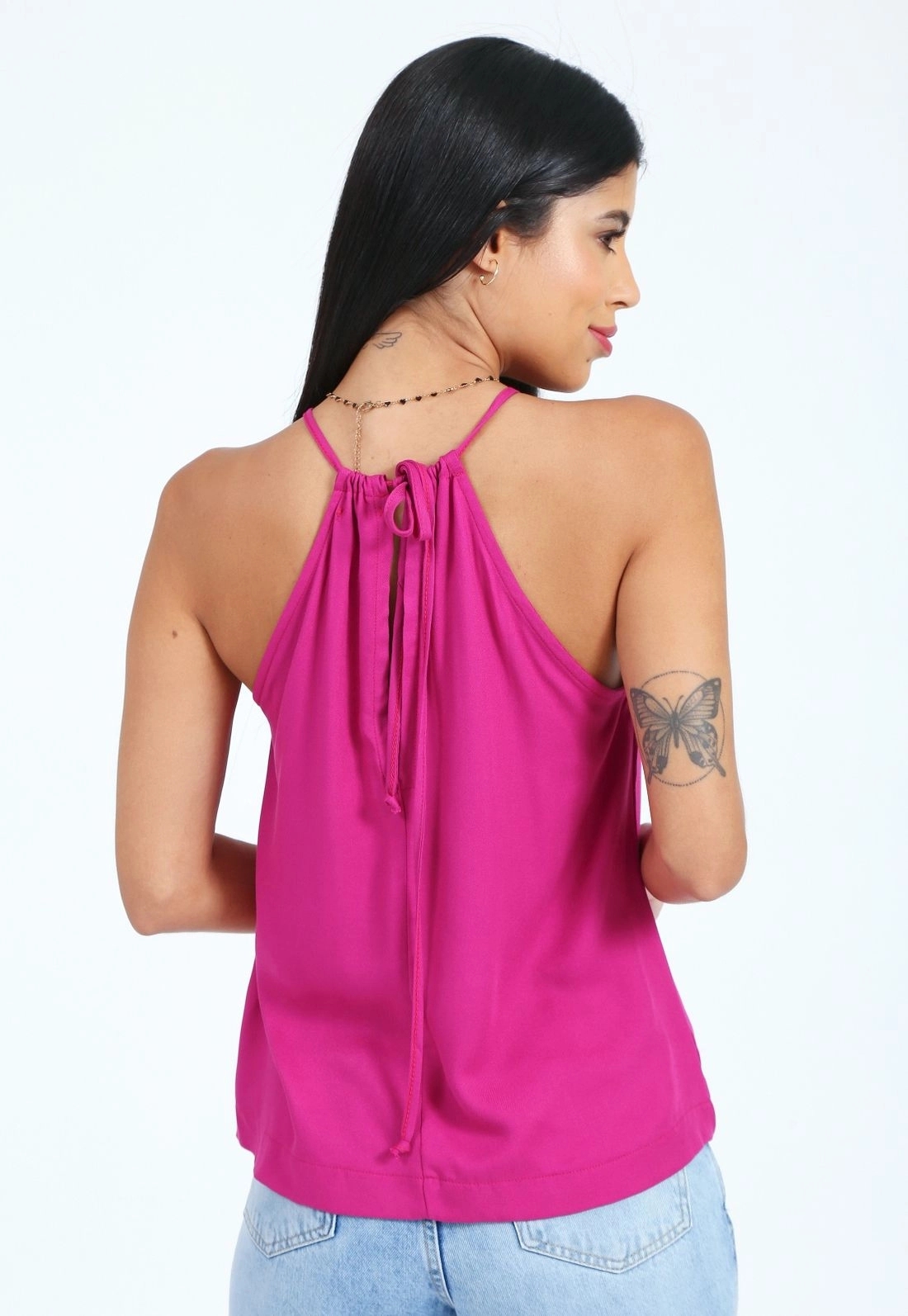 Blusa Viscose Twill Frente Única