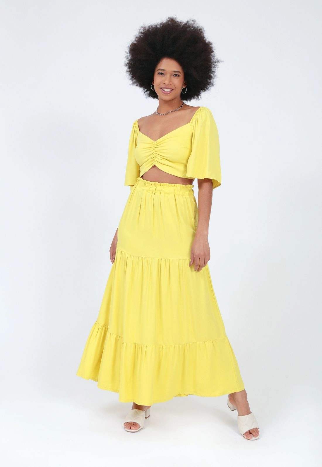 Saia Viscose Midi Marias