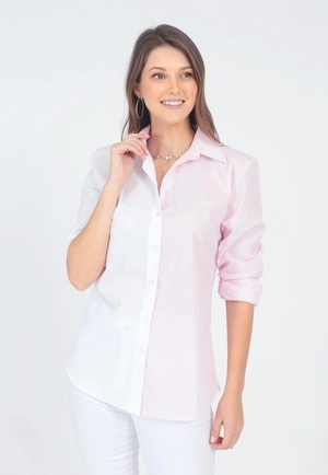 Camisa Tricoline Bicolor
