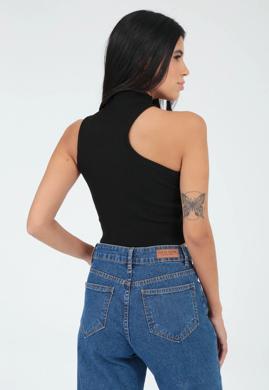 Blusa Tricô Um Ombro Só Assimétrico
