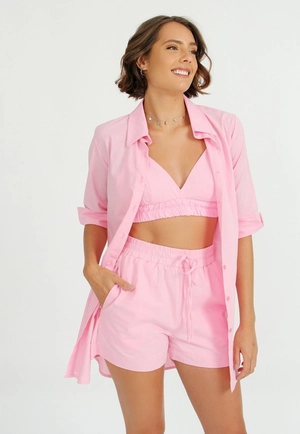Camisa Manga 3/4 Com Top