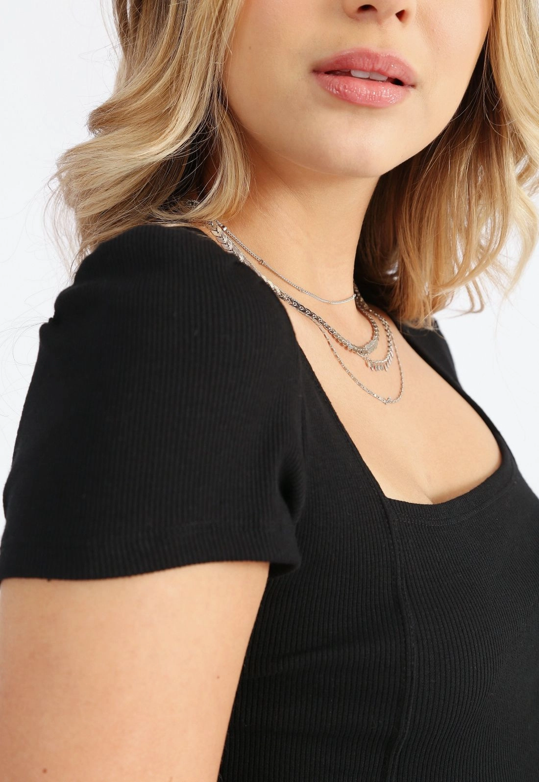 Blusa Ribana Decote Quadrado