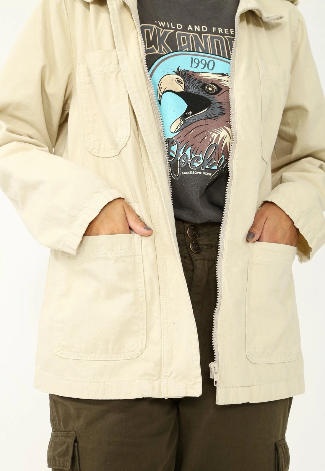 Parka Sarja Puxador Bolso