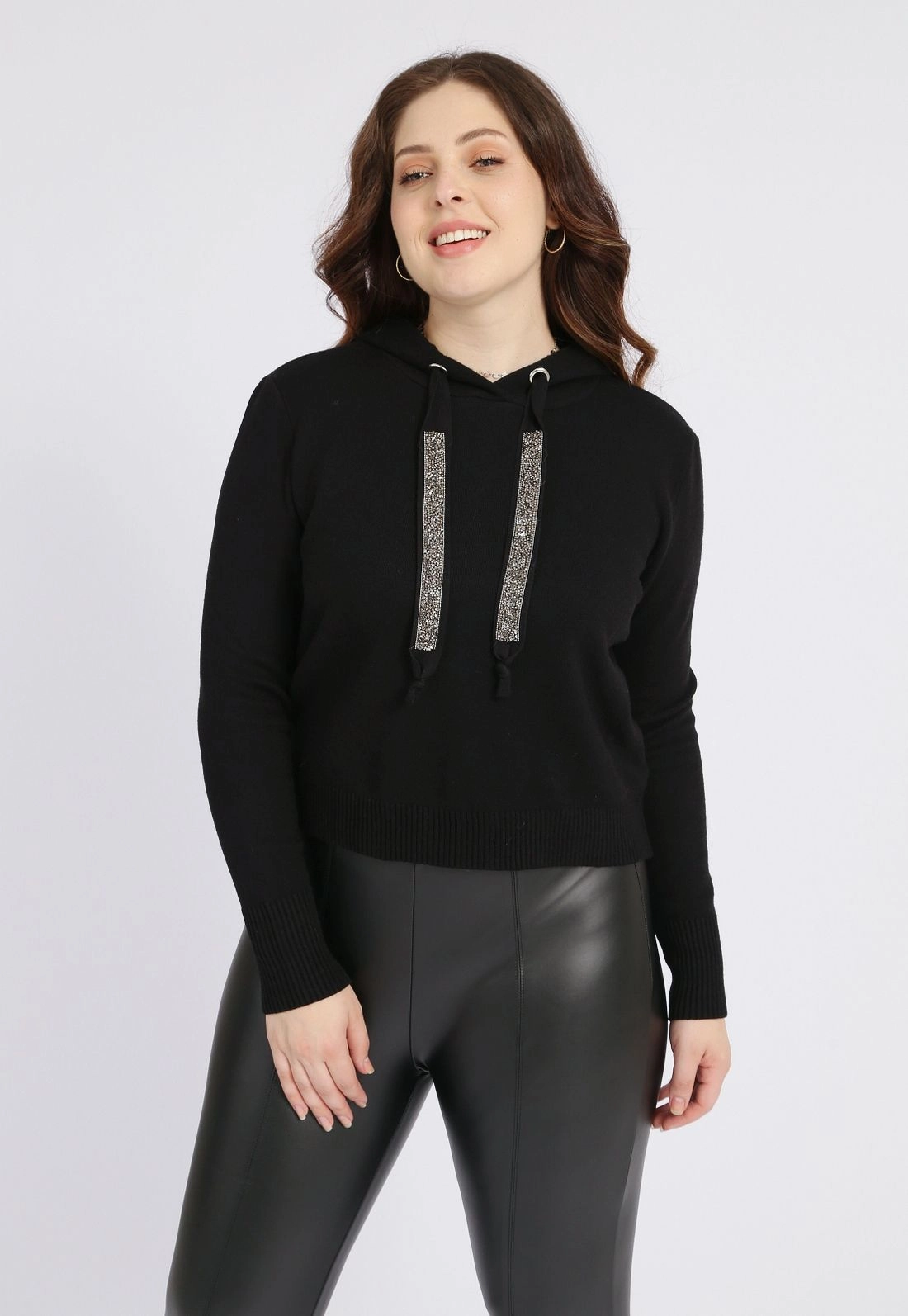 Blusa Tricô Cordão Strass g