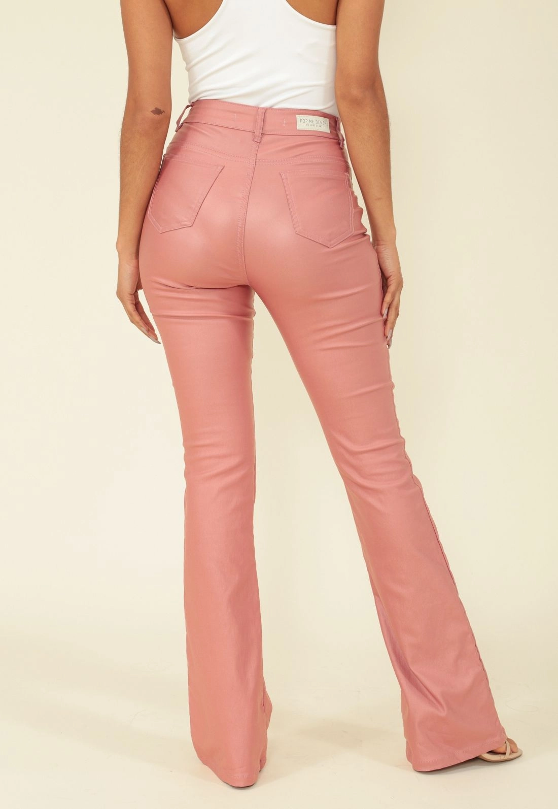 Calça Flare Resinado