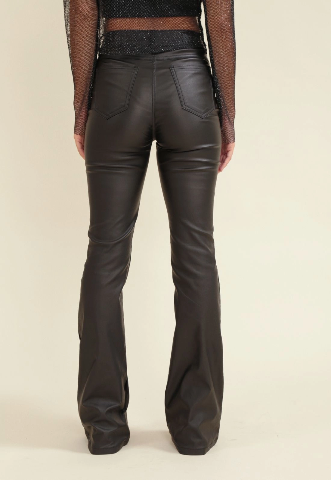 Calça Flare Resinado