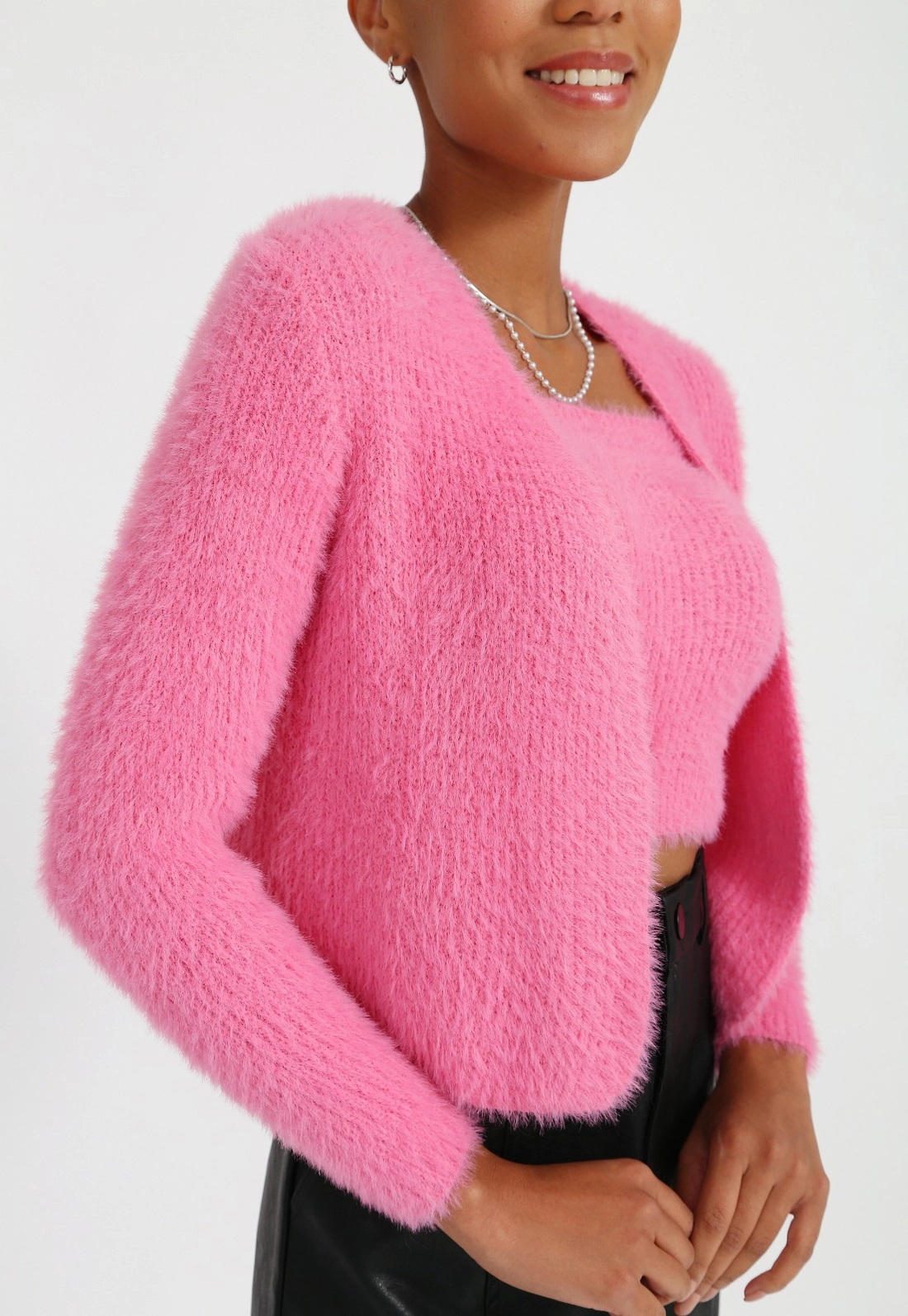 Conjunto Twin Set Tricô Pelinho