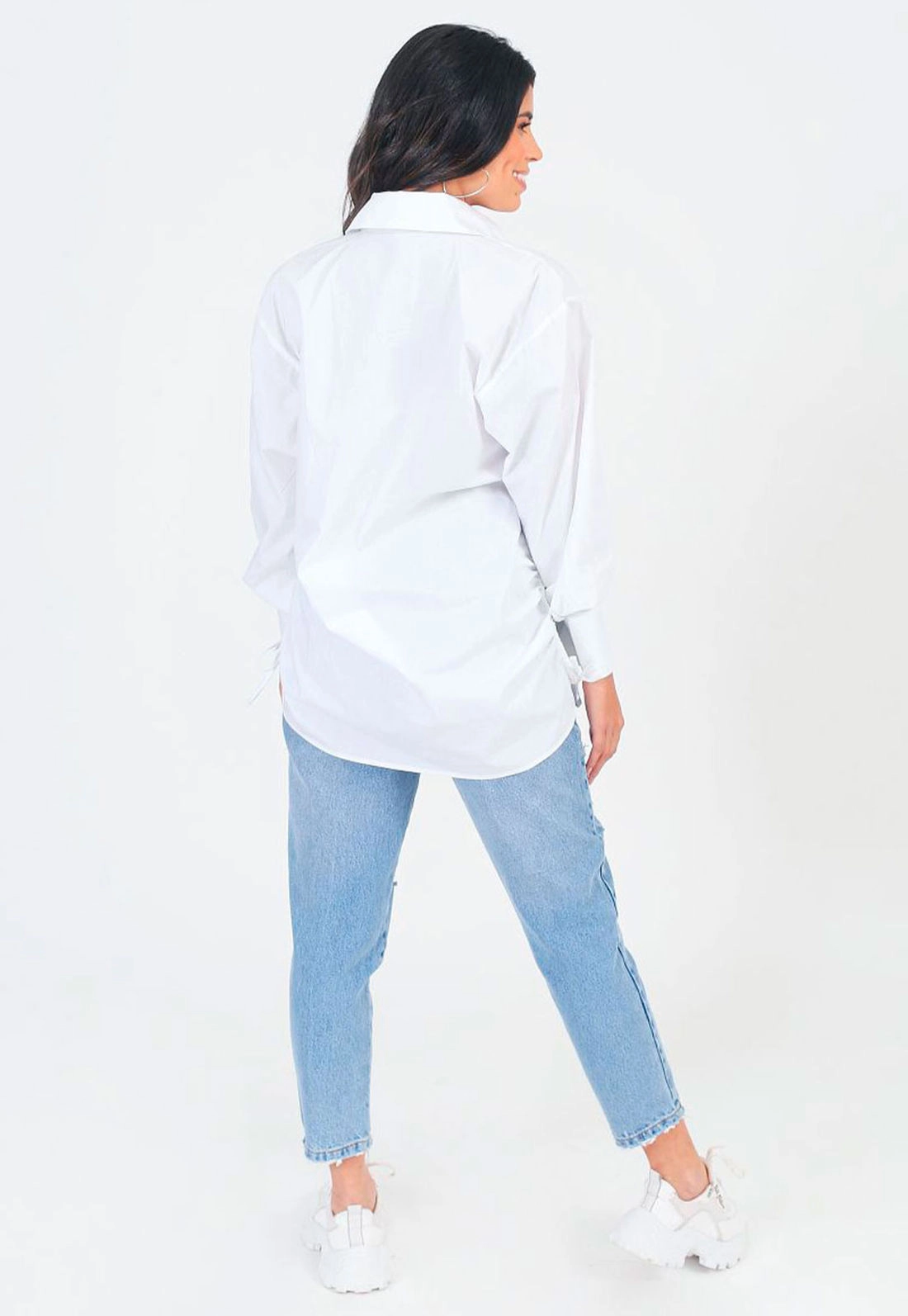 Camisa Tricoline Ajustes Laterais