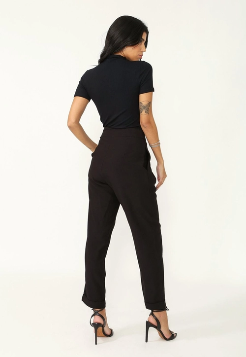 Calca Crepe Marrant Prega Barra