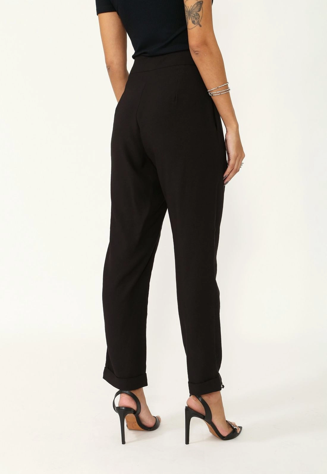 Calca Crepe Marrant Prega Barra