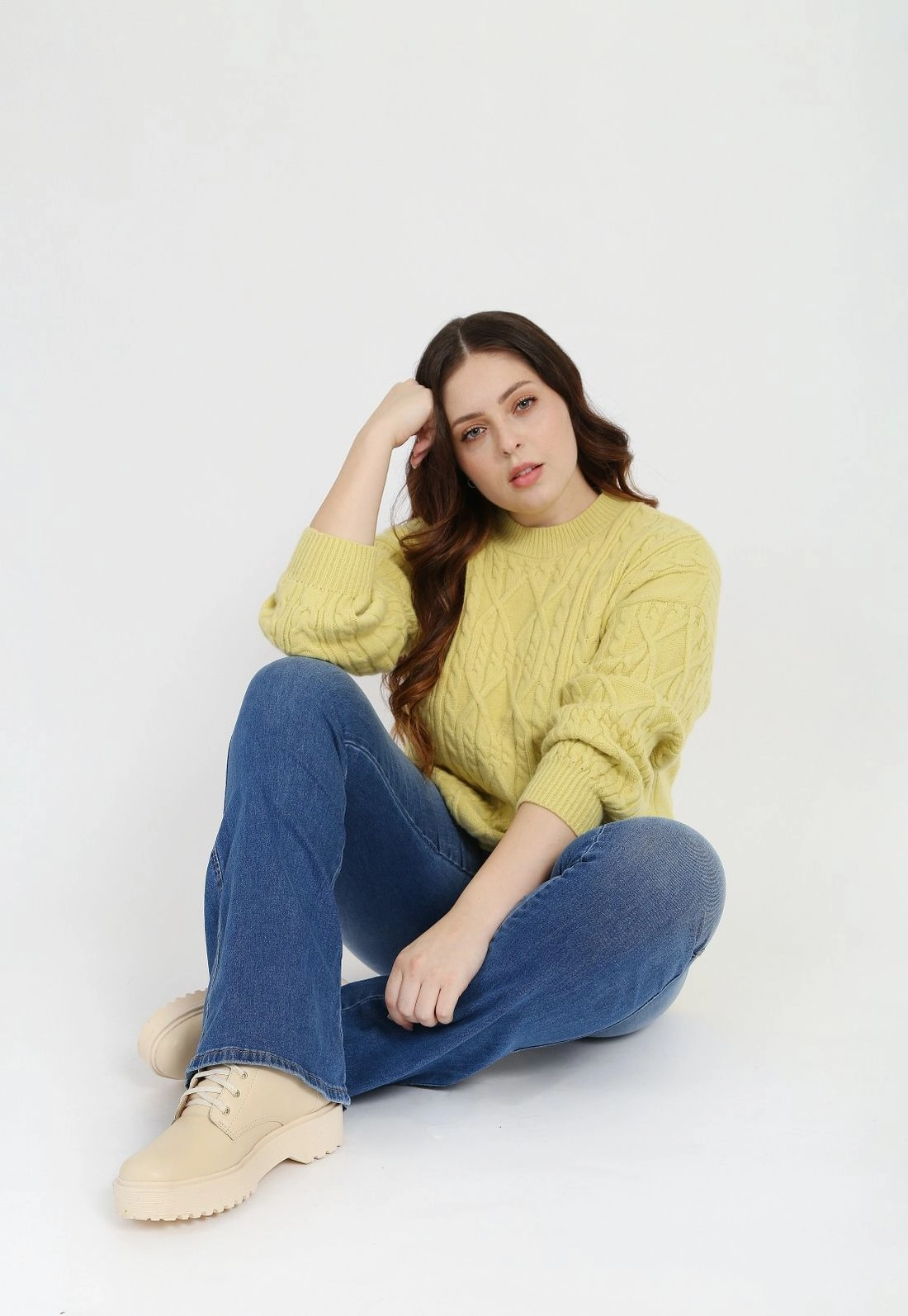 Blusa Tricô Manga Longa Trança
