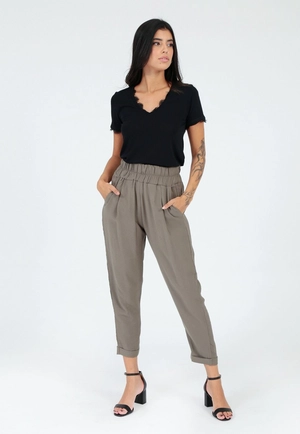 Calça Crepe Cós Elástico